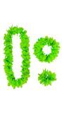 Groene Hawaii Verkleedset Bloemenkransen