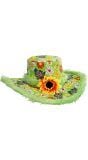 Groene hippie hoed