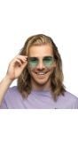 Groene Hippie Ronde Zonnebril