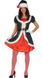 Groene kerst elf jurk dames