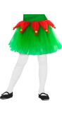 Groene kerst elf tutu kind