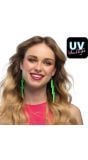 Groene Neon Bliksem Oorbellen 80's