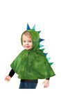Groene Pluche Dino Pocho Cape met Capuchon Kind 98 cm