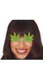 Groene Wietbladeren Bril
