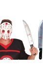 Groot mes met bloedspetters 45 cm halloween