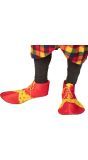 Grote clown schoenen rood geel