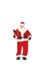 Grote kerstman muziekfiguur met beweging 180cm