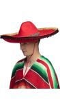 Grote Rode Mexicaanse Sombrero
