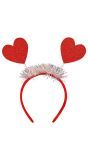 Haarband met Rode Hartjes Dames Heren
