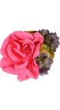 Haarclip met Bloem Roze Tiroler Oktoberfest