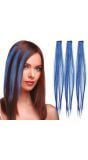 Haarextensies Set Blauw 3 Stuks
