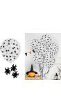 Halloween Ballonnen met Spinnen Confetti