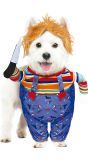 Halloween chuckyoutfit hond