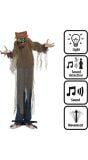 Halloween decoratie Enge Wolf licht, geluid & beweging