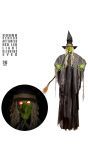 Halloween decoratie groene griezel heks