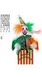 Halloween decoratie horror clown in doos