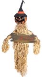 Halloween Decoratie Pompoen Scarecrow BOO Hangfiguur