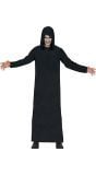 Halloween Grim Reaper Tuniek met Kap Zwart