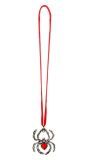 Halloween ketting rood met spin