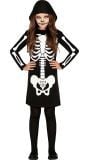 Halloween kort skelet jurkje kind