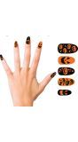 Halloween oranje pompoen nepnagels met lijm
