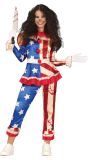 Halloween Patriot Usa Killer Clown Kostuum Meisjes 14-16 Jaar