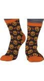 Halloween Pompoen & Vleermuizen Sokken Volwassenen