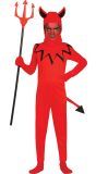 Halloween rode duivel outfit kind
