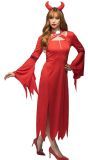 Halloween Rood Duivelse Jurk Dames