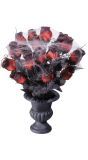 Halloween rozen in vaas met spinrag