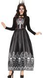 Halloween Skelet Koningin Jurk Dames