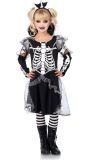 Halloween skeletten jurkje