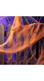Halloween Spinnenweb Oranje met Spinnen