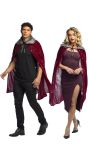Halloween Vampier Cape Bordeaux Volwassenen