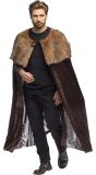 Halloween Vampier Cape Bruin Volwassenen
