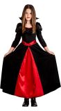 Halloween Vampier Jurk Meisjes Zwart Rood