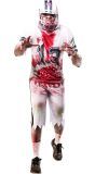 Halloween Zombie Rugby Kostuum Heren