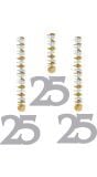Hangdecoratie 25 jarig huwelijk