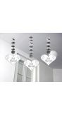 Hangdecoratie bruiloft just married 3 stuks