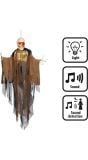 Hangdecoratie Creepy Mummy licht & geluid Halloween