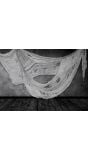 Hangdecoratie griezelige grijze stof 76 x 228 cm halloween
