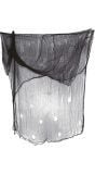 Hangdecoratie griezelige zwarte stof 200 x 500 cm halloween