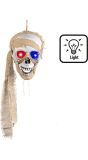 Hangdecoratie Piratenschedel met verlichting Halloween