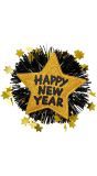 Happy New Year Broche Goud