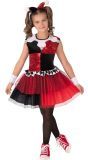 Harley Quinn Outfit Meisjes Rood Zwart
