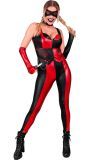 Harley Quinn Outfit Rood Zwart Vrouwen