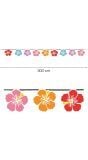 Hawaii Bloemen Slinger Vlaggetjes 3 Meter