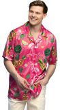 Hawaii Flamingo Zomer Blouse Heren