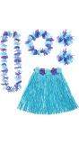 Hawaii Rokje en Slingers Blauw