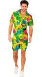 Hawaii Toekan Zomer Pak Geel Mannen